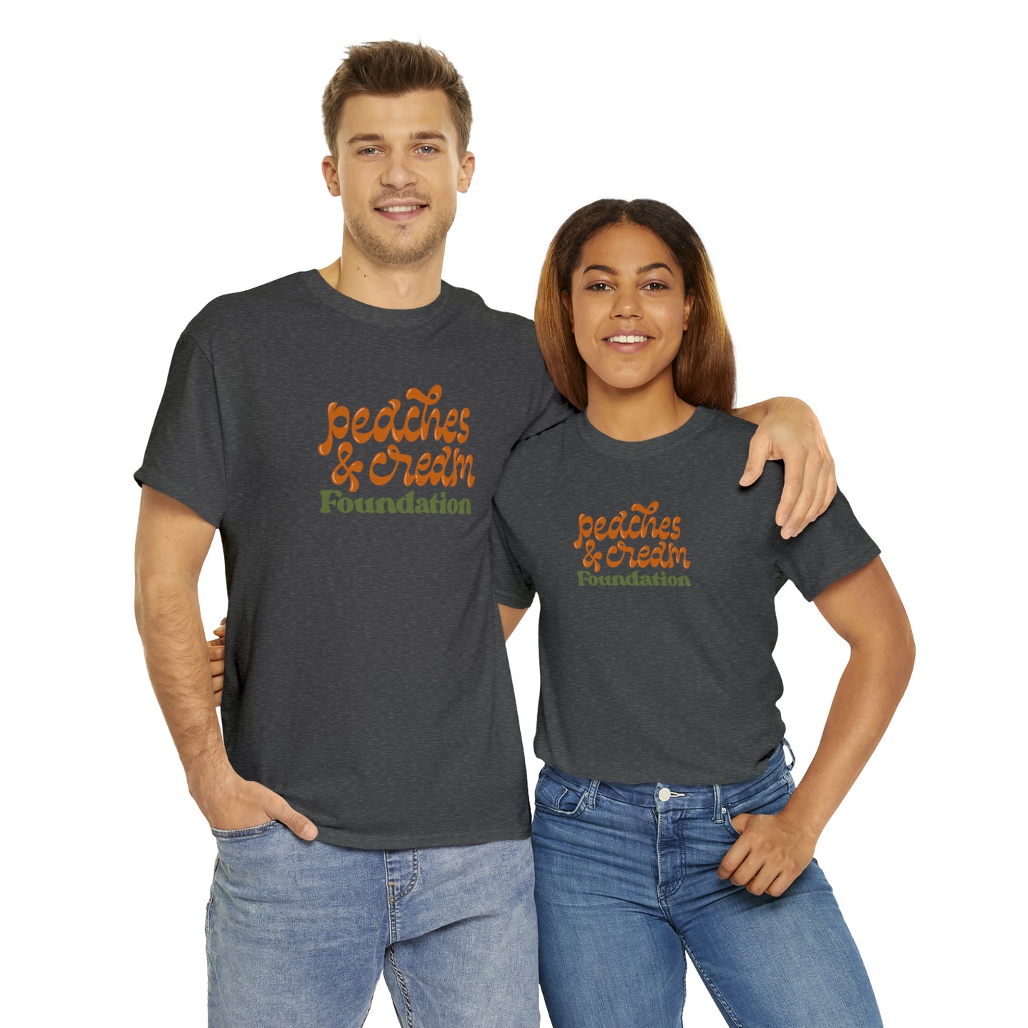 Retro Peaches and Cream Adult Tee