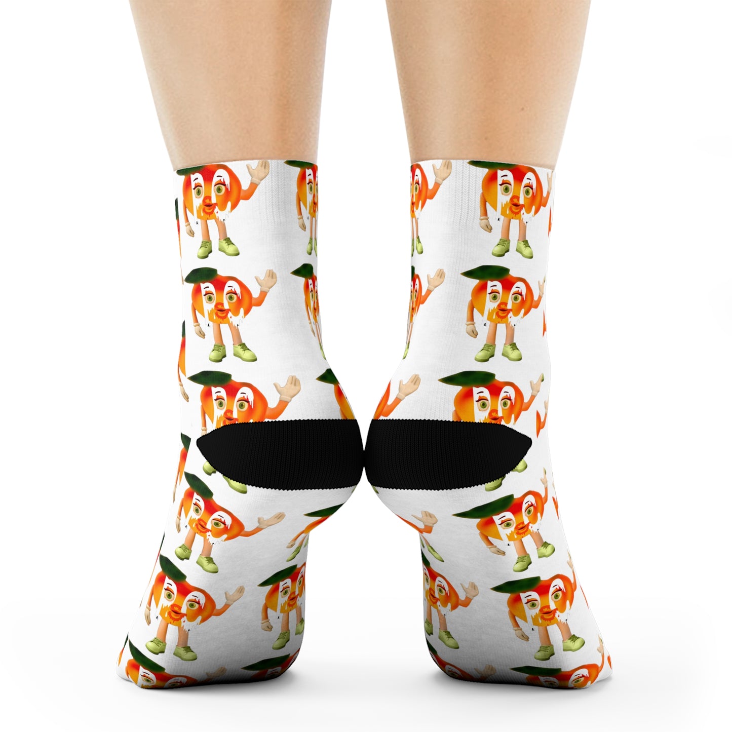 Peaches Mascot Crew Socks