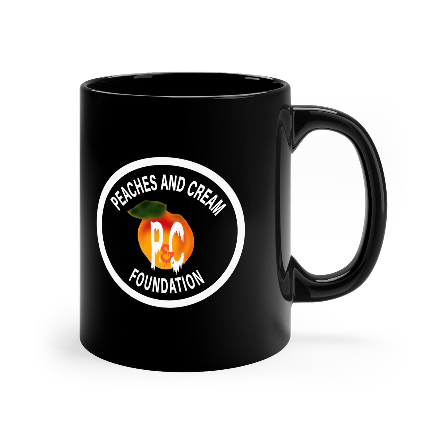 Peaches and Cream (PNCF) 11oz Black Mug