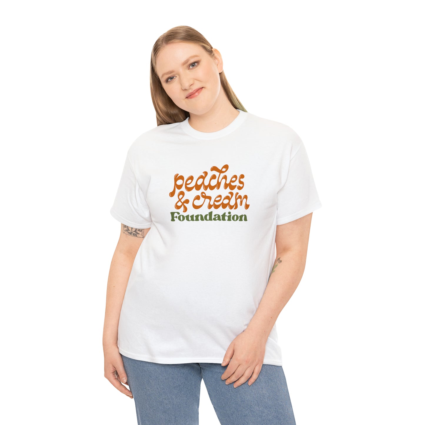 Retro Peaches and Cream Adult Tee