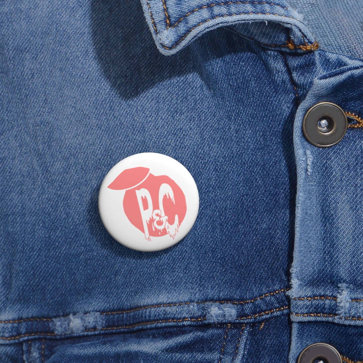 P&C Pink Logo Pin Buttons