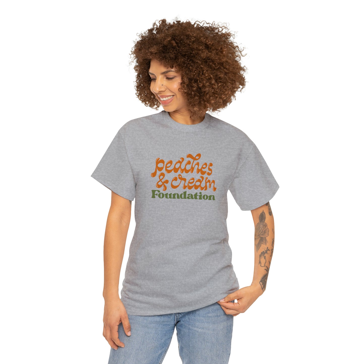 Retro Peaches and Cream Adult Tee