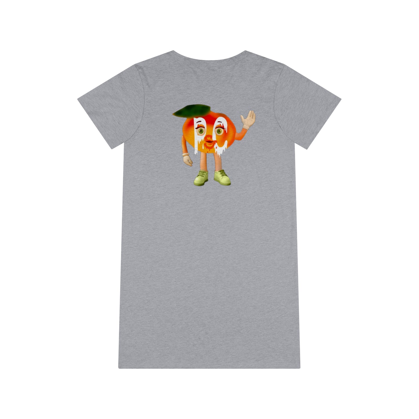 Peaches Mascot Organic T-Shirt Dress