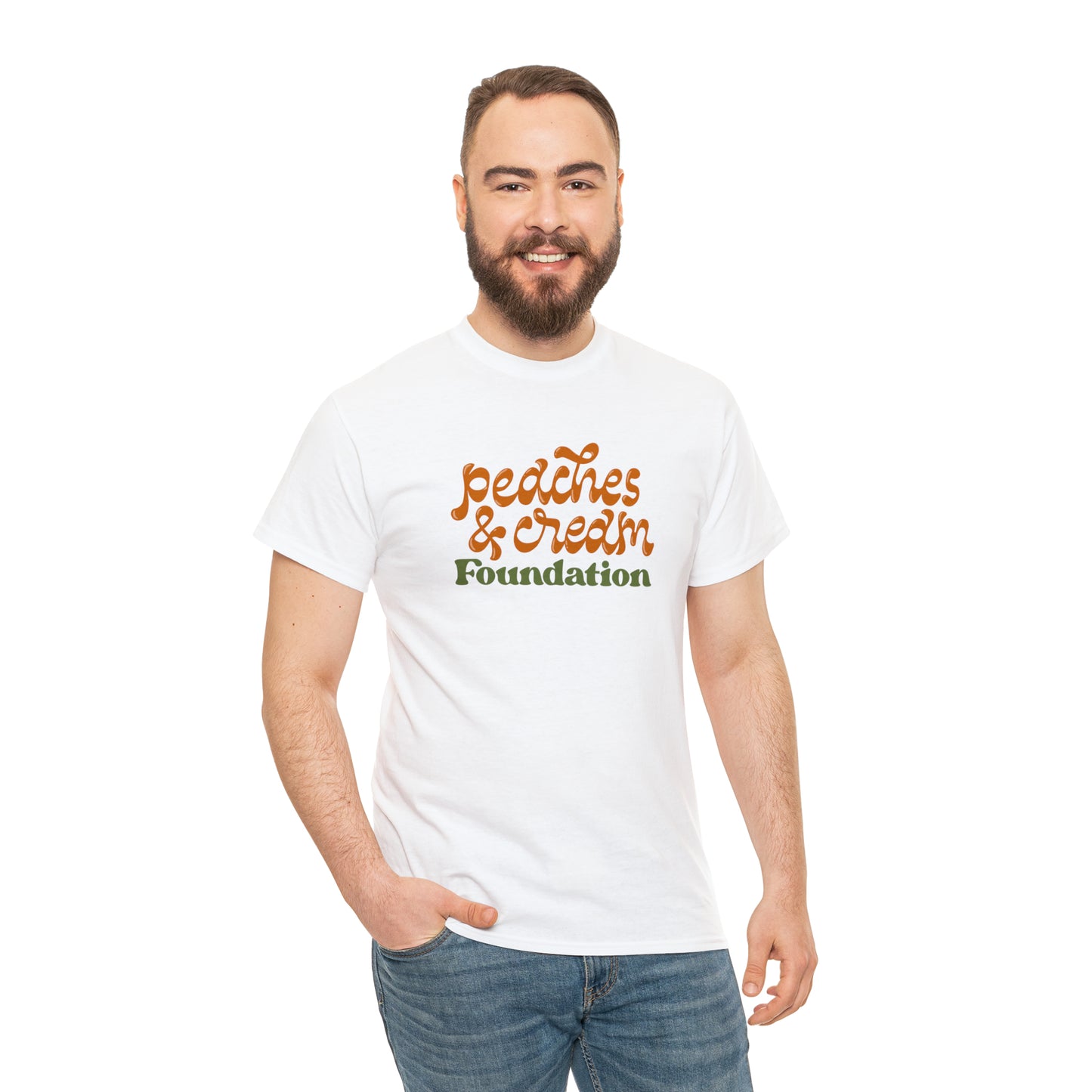 Retro Peaches and Cream Adult Tee