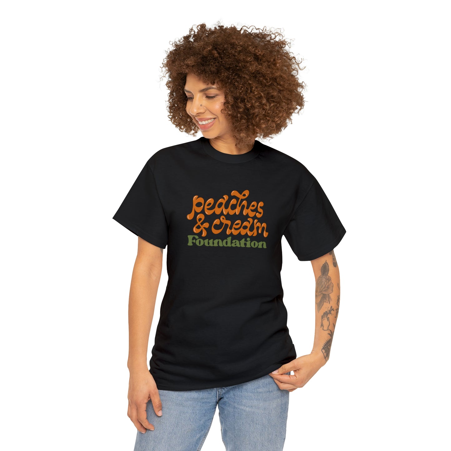 Retro Peaches and Cream Adult Tee