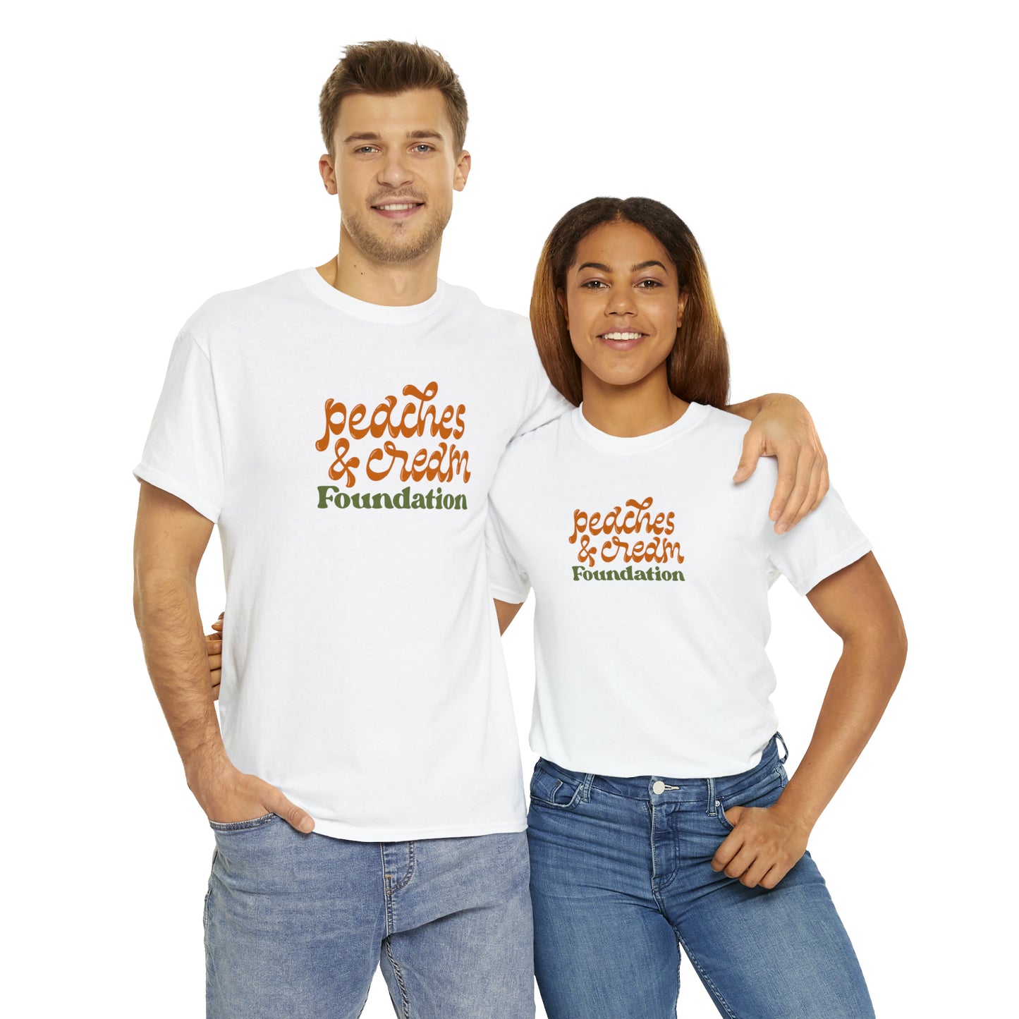 Retro Peaches and Cream Adult Tee