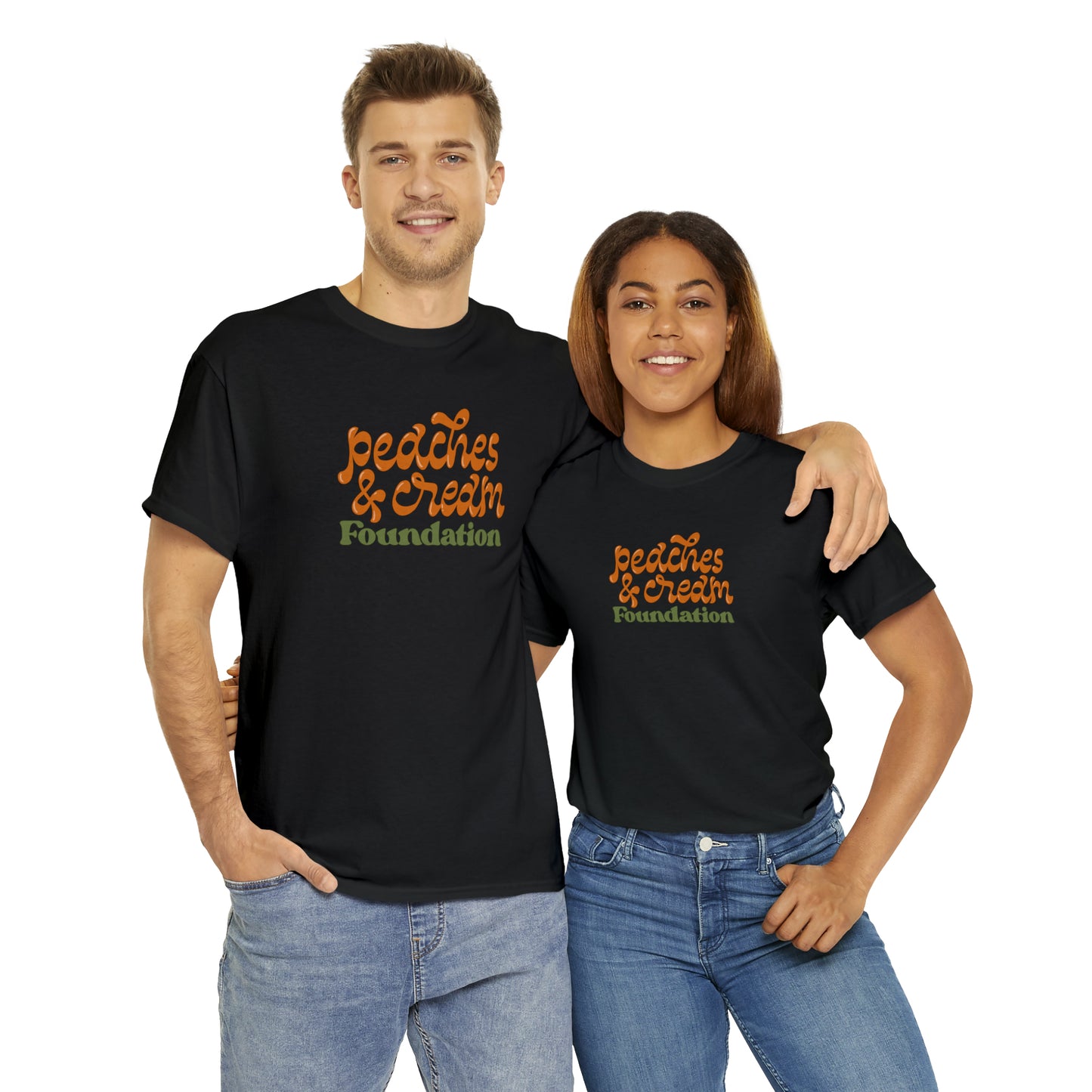 Retro Peaches and Cream Adult Tee