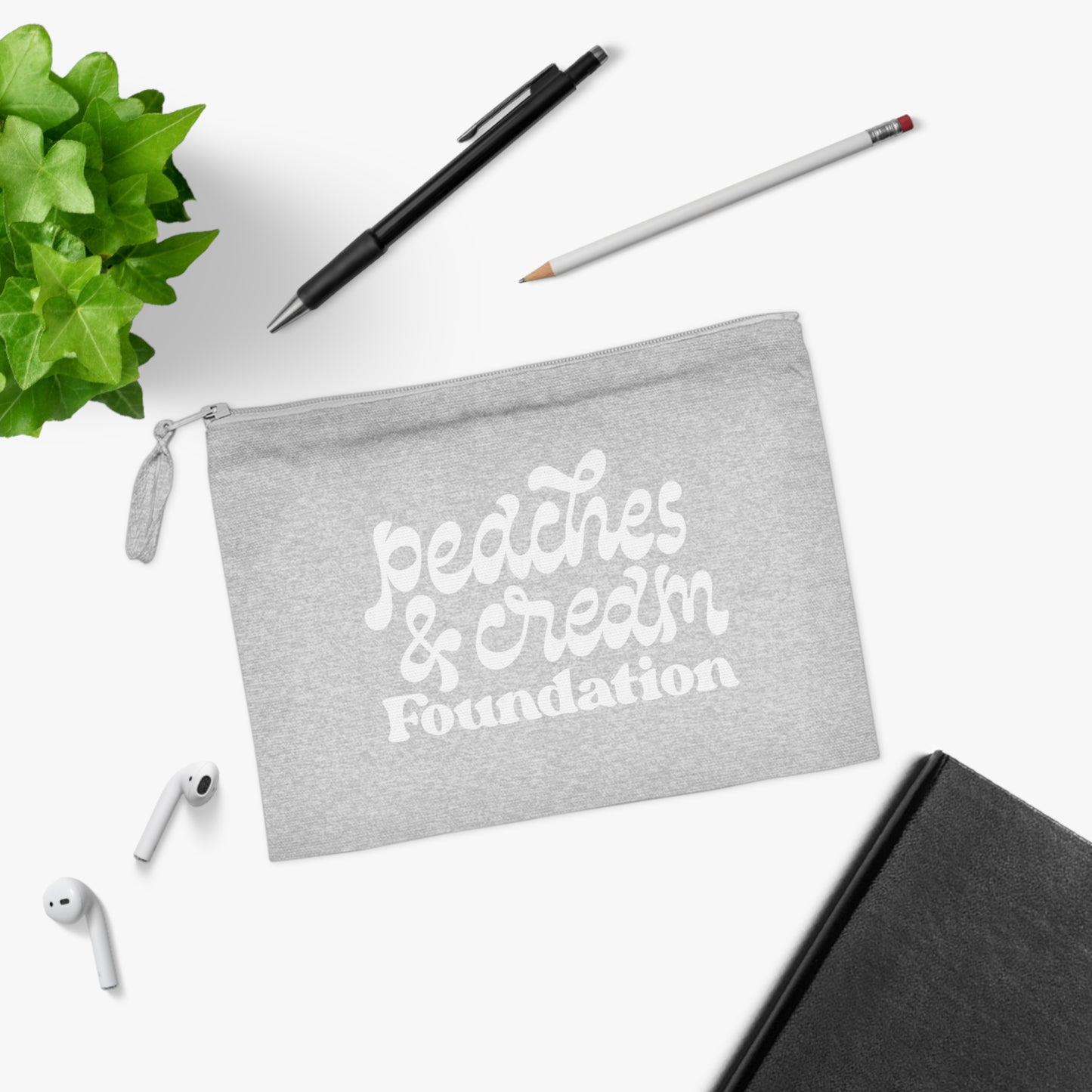 B&W Retro Peaches and Cream Pencil Case