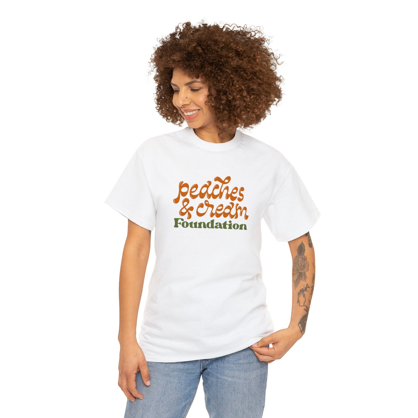 Retro Peaches and Cream Adult Tee