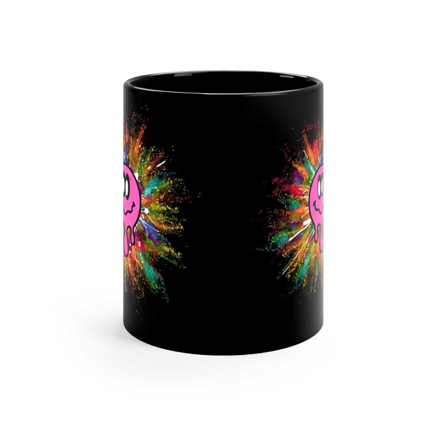 Splash Colors 11oz Black Mug