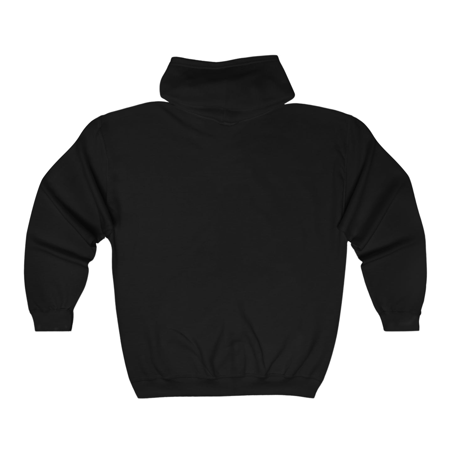 White Outline Logo Unisex Heavy Blend™ Full Zip Hooded Sweatshirt