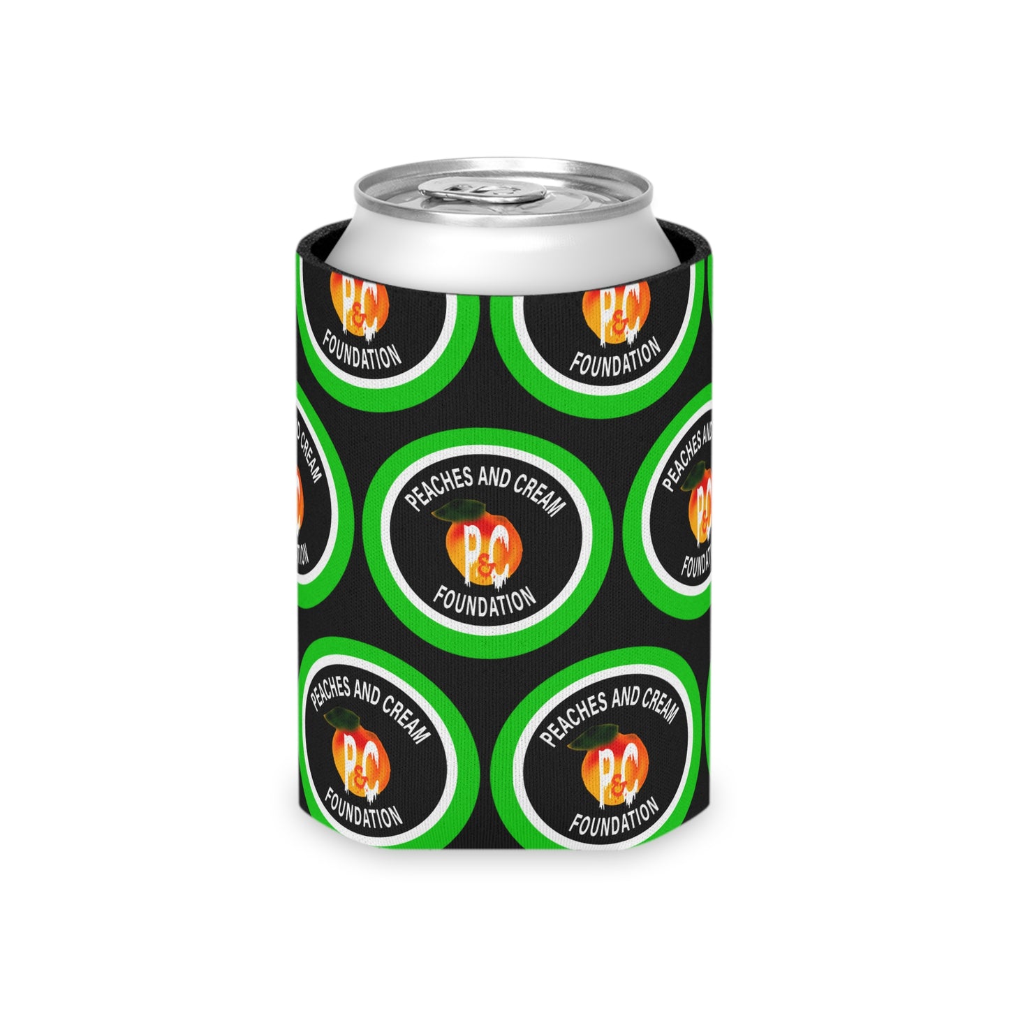PNCF Green Outline Logo Can Cooler