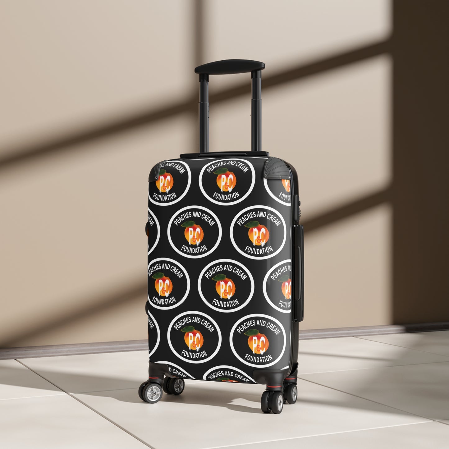 White Outline Logo Suitcases