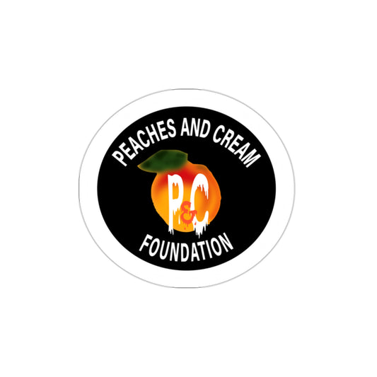 White Outline Logo Die-Cut Stickers
