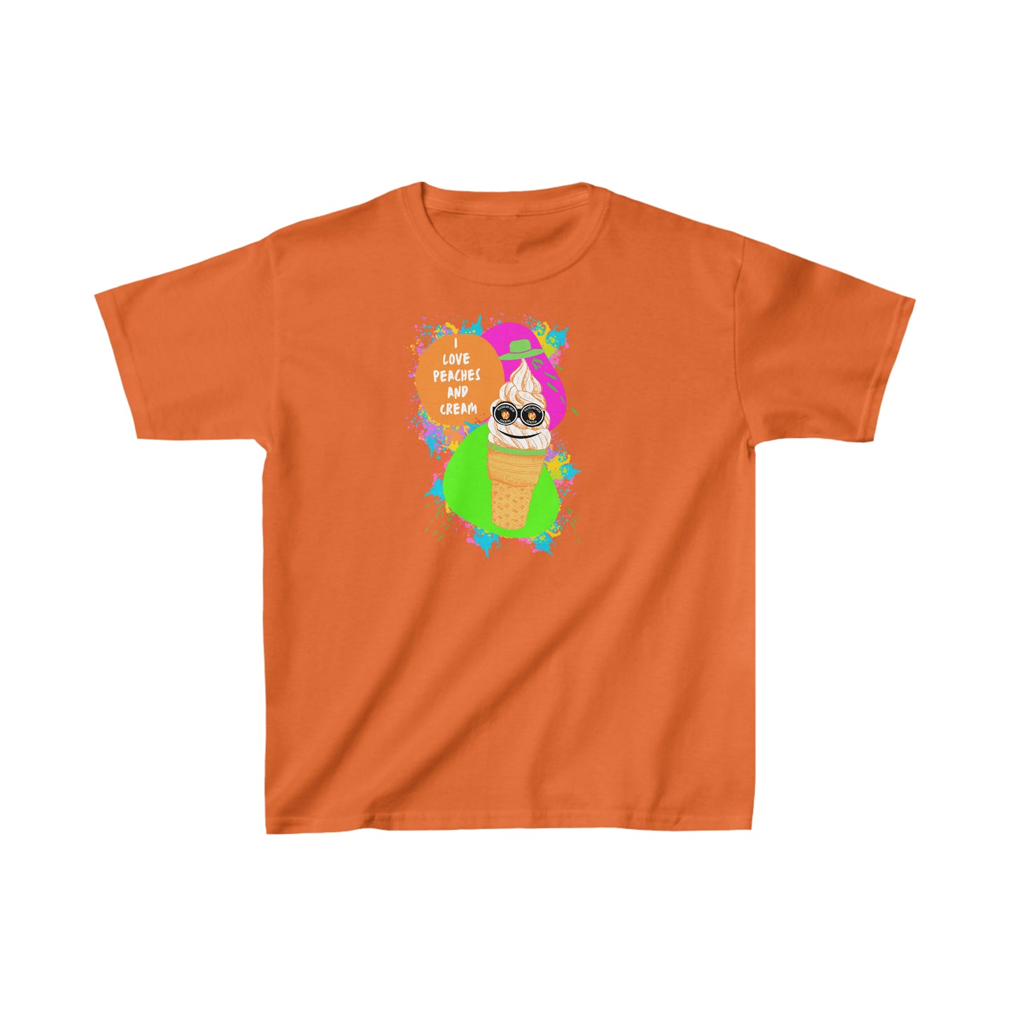 Peaches and Cream Ice Cream Paint Kids Heavy Cotton™ Tee