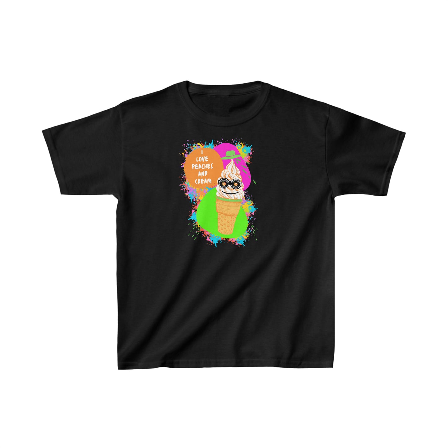 Peaches and Cream Ice Cream Paint Kids Heavy Cotton™ Tee