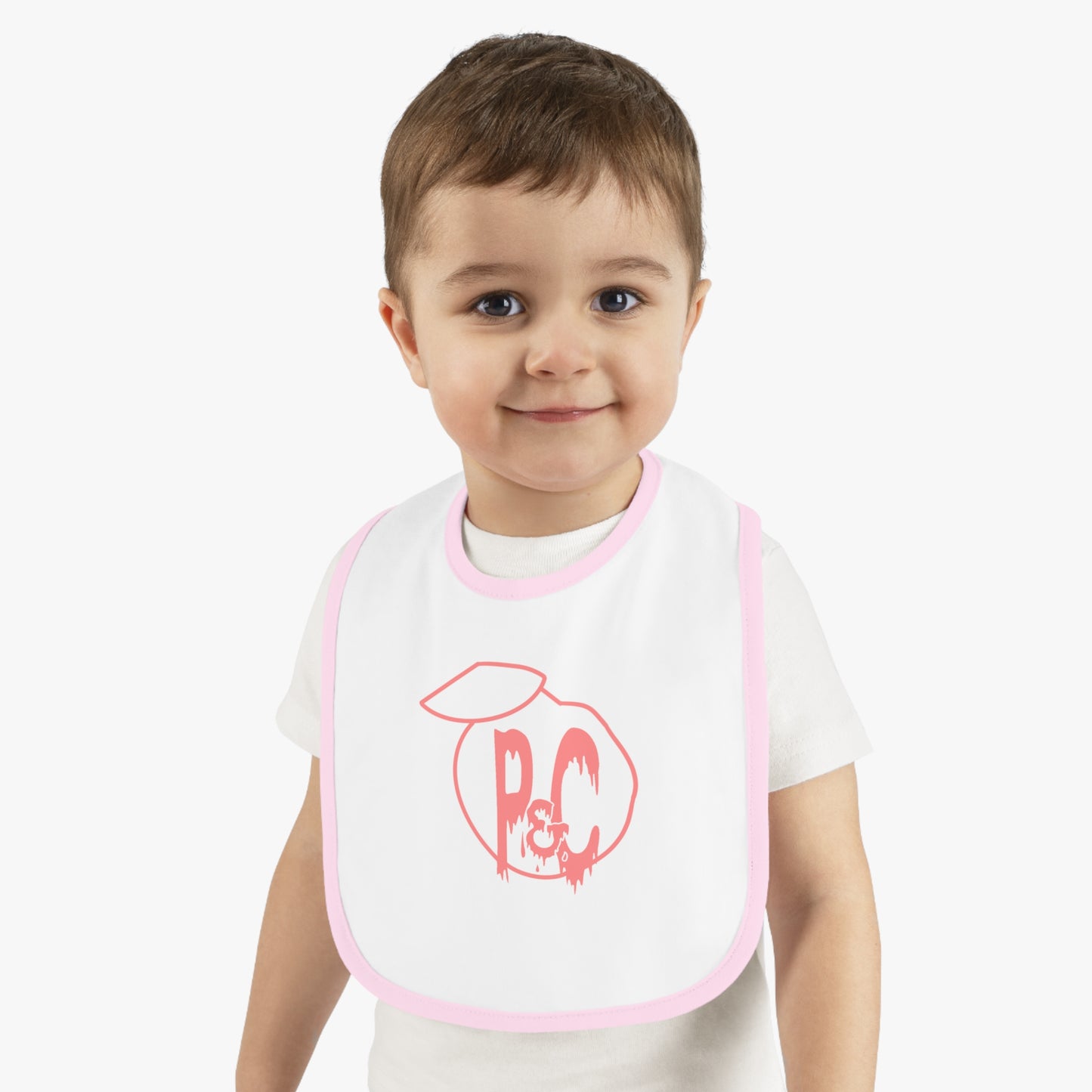 P & C Baby Contrast Trim Jersey Bib