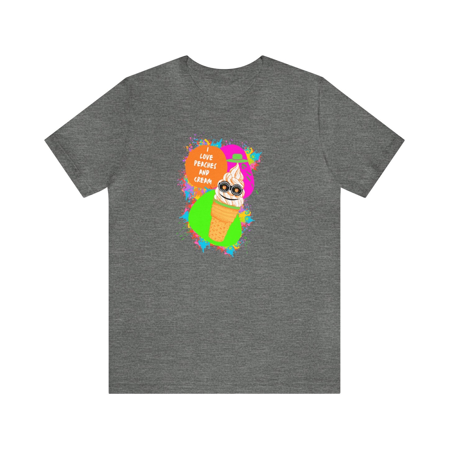 Peaches and Cream (Ice Cream) Unisex Jersey Short Sleeve Tee