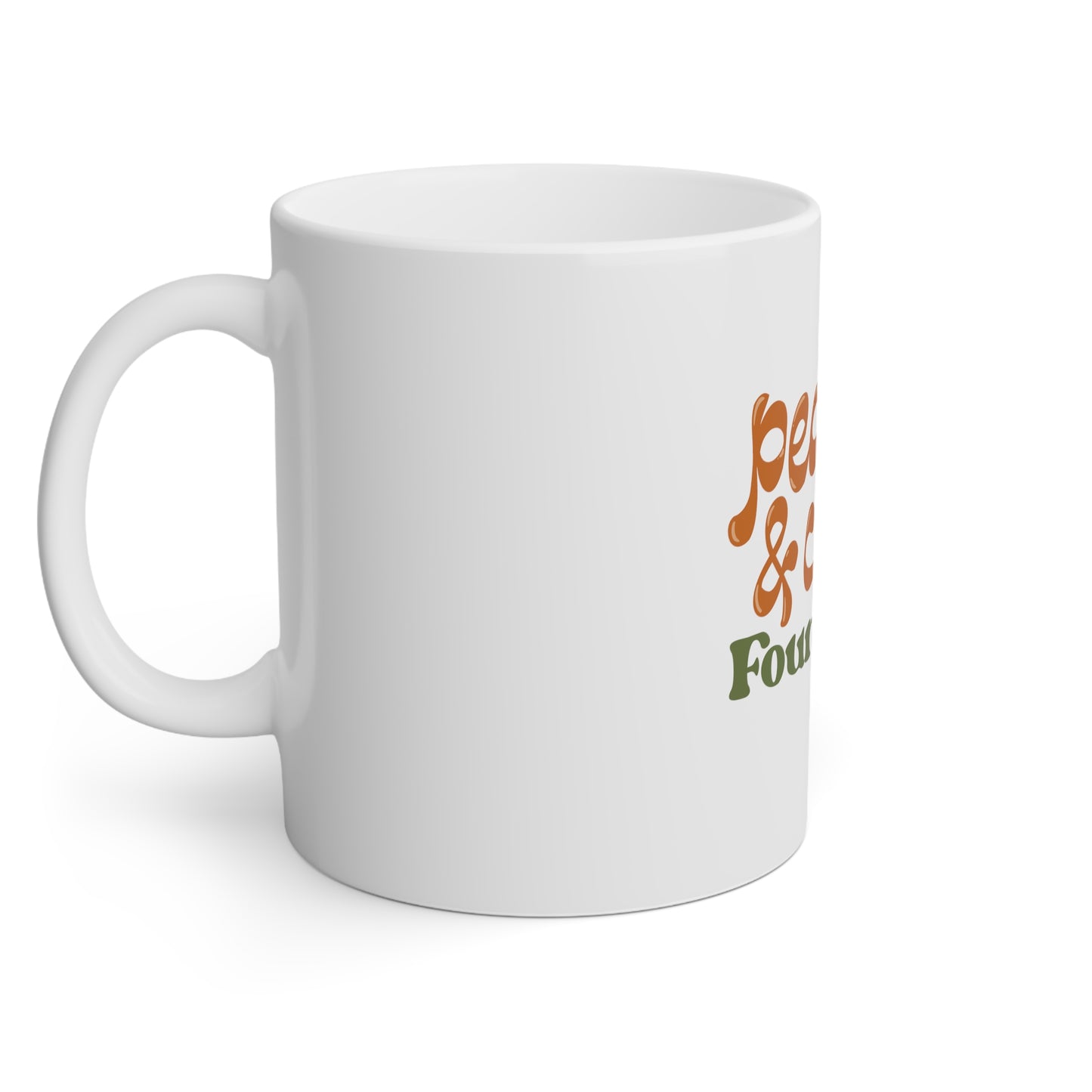 Retro Peaches and Cream Mug