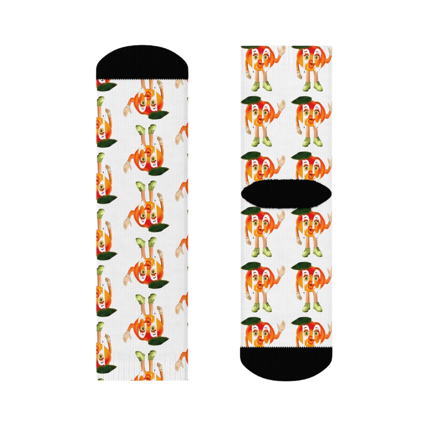 Peaches Mascot Crew Socks