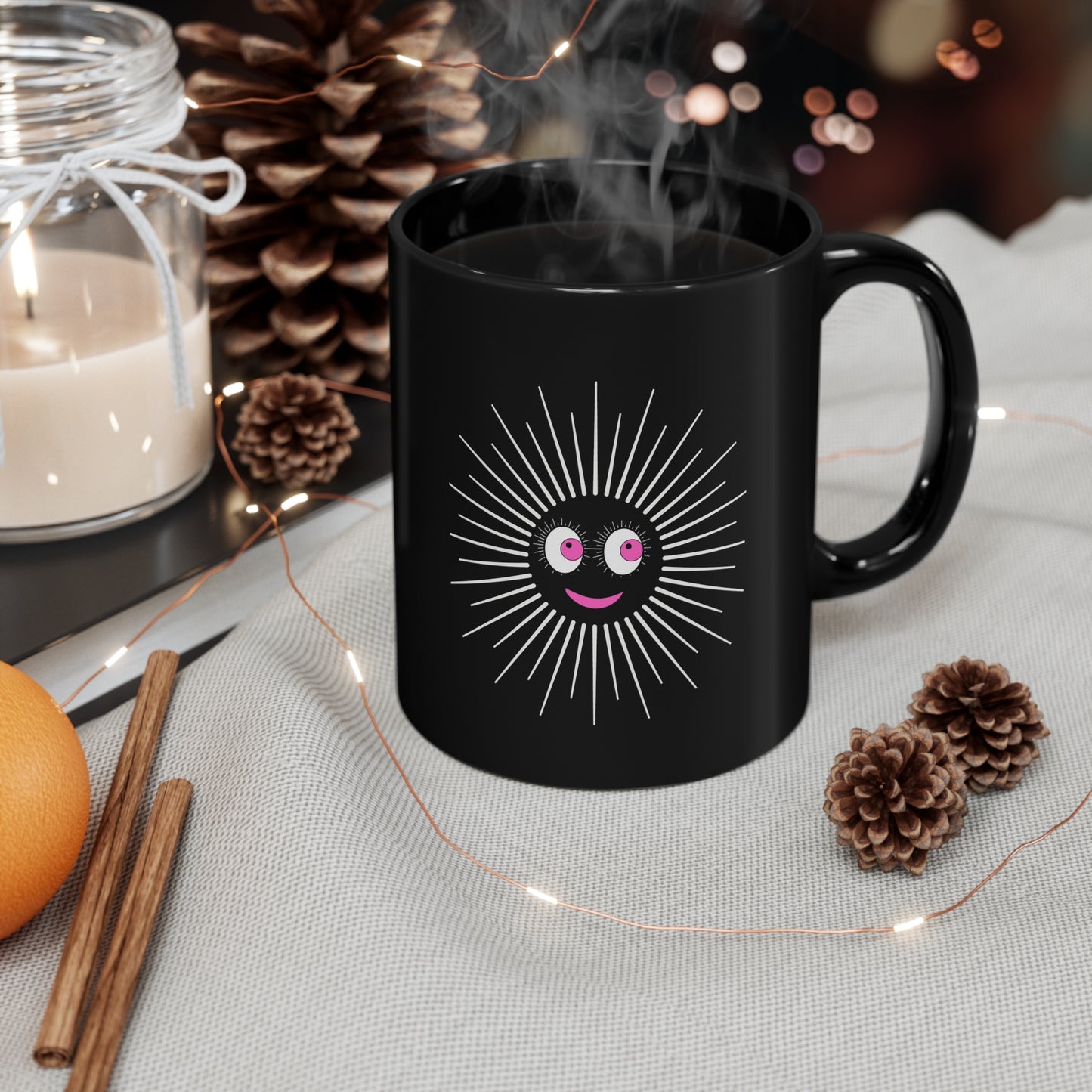 Pink Eyes Sun Mug