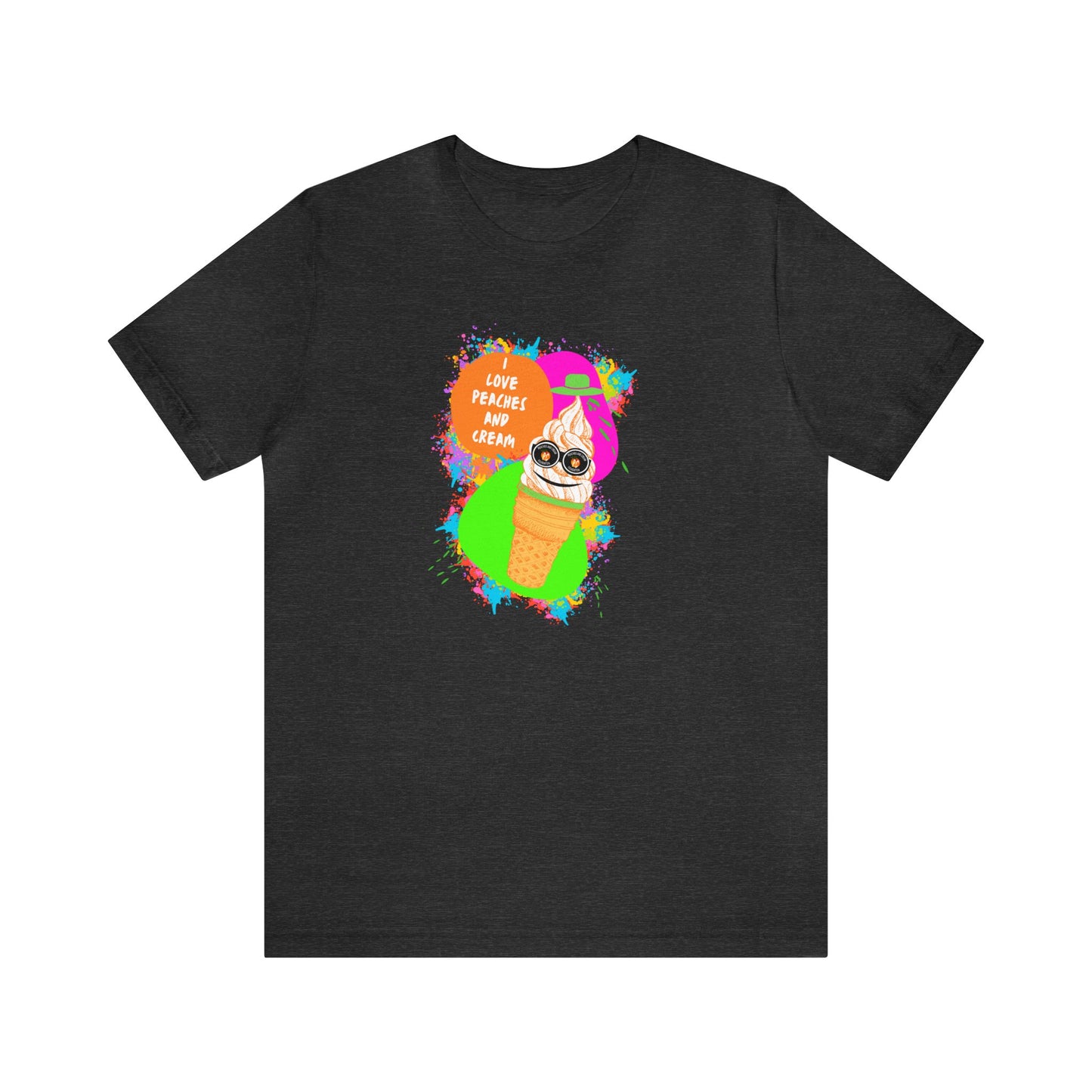 Peaches and Cream (Ice Cream) Unisex Jersey Short Sleeve Tee