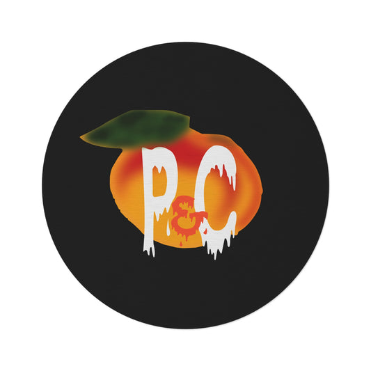 P&C Logo Peaches and Cream Round Rug