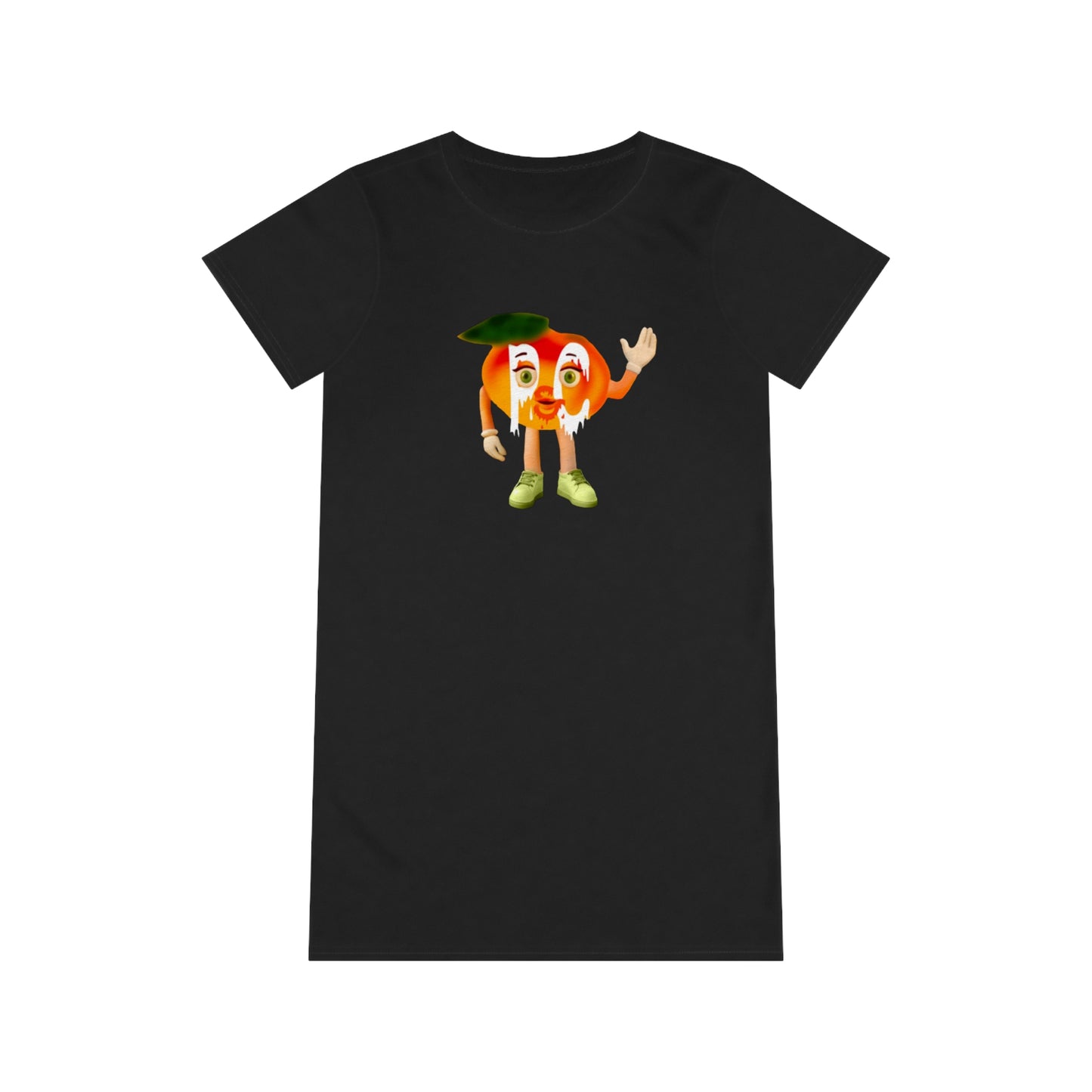 Peaches Mascot Organic T-Shirt Dress