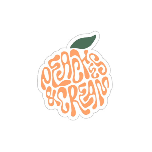 Liquid Fun Peaches and Cream Die-Cut Stickers