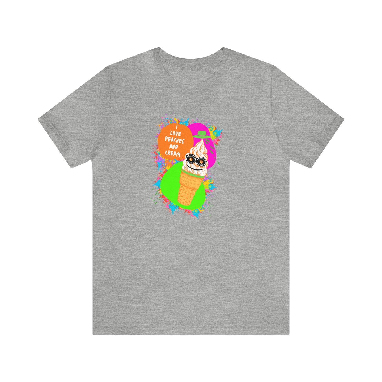 Peaches and Cream (Ice Cream) Unisex Jersey Short Sleeve Tee