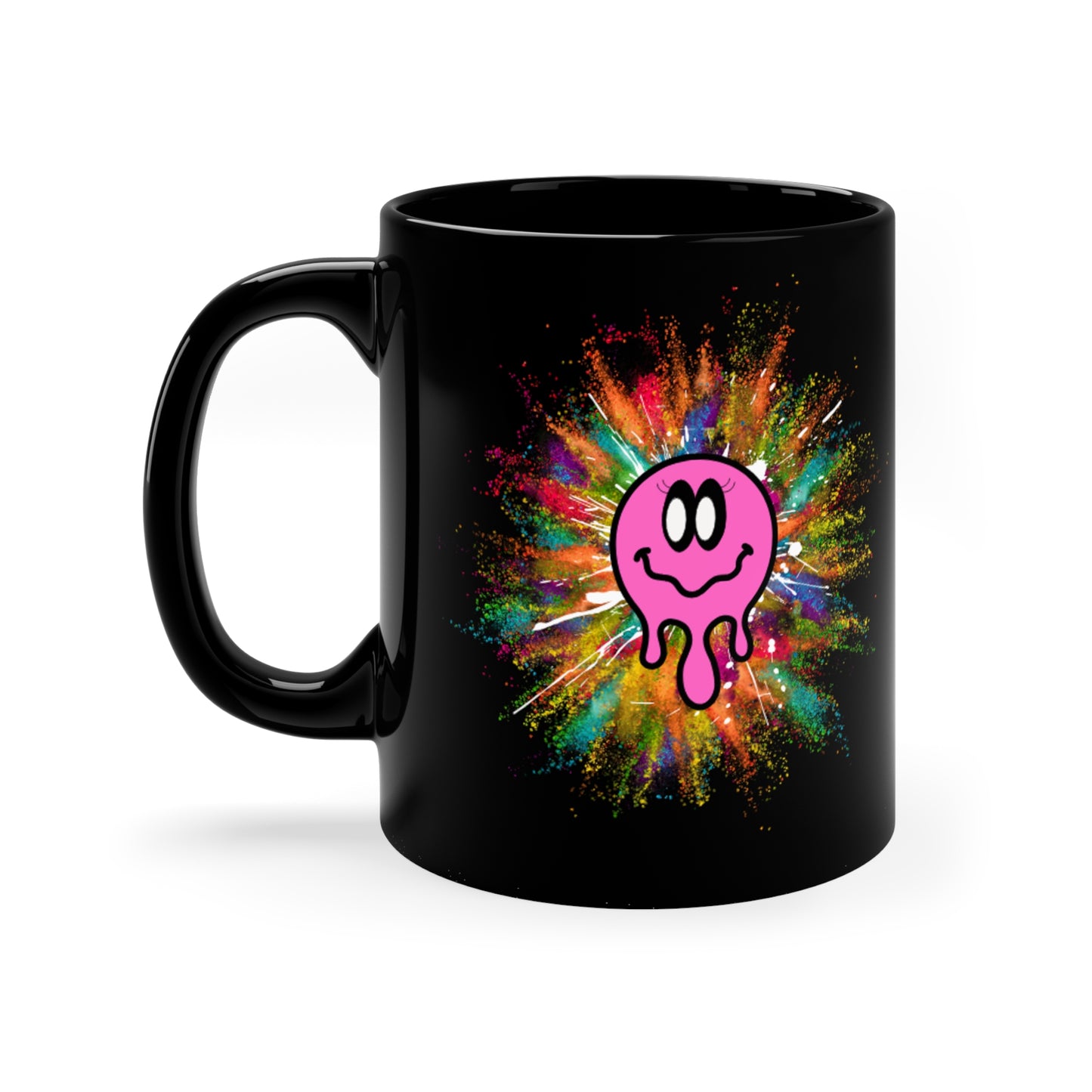 Splash Colors 11oz Black Mug
